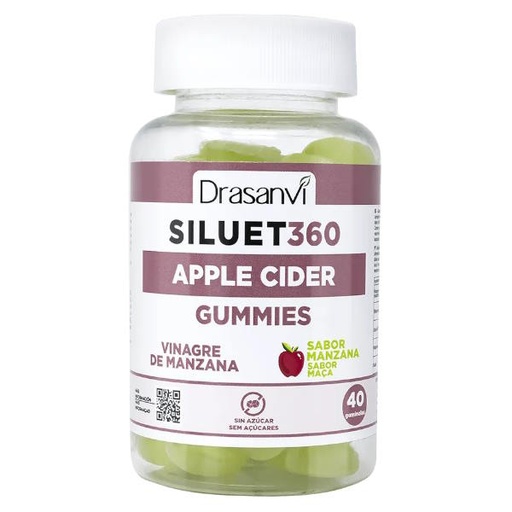[0505308] Siluet 360º vinagre de manzana 40 gominolas - Drasanvi