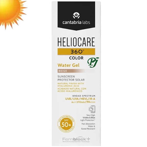 [1300704] Heliocare 50+ 360º Water Gel Beige 50Ml - Cantabria Labs